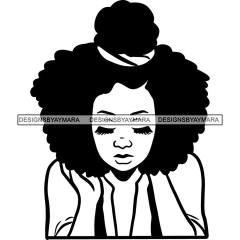 Afro African American Lady Woman Classy Nubian SVG Cutting Files
