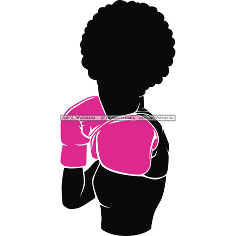 Strong Afro Woman SVG Cancer Survivor Cutting Files For Silhouette Cricut and More