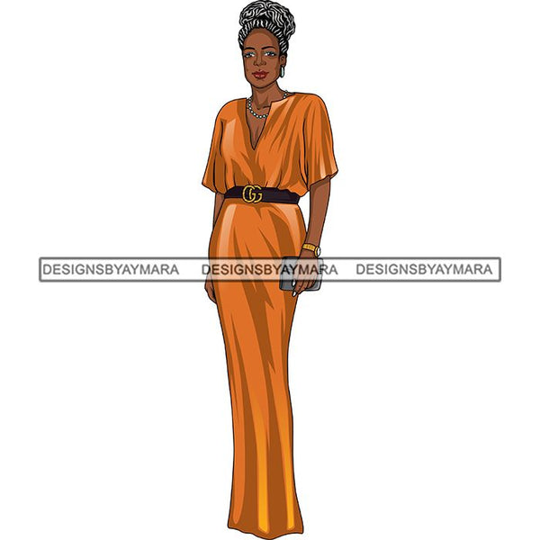 Bundle 6 Classy Afro Woman African American Goddess SVG PNG JPG Cutting Files