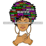 Afro Succesful Woman Hair Quotes Black Lives Matter Proud Roots Nubian Melanin SVG Cut Files
