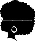 Afro Black Woman Mermaid Aquatic Creature  SVG Cutting File For Silhouette and Cricut