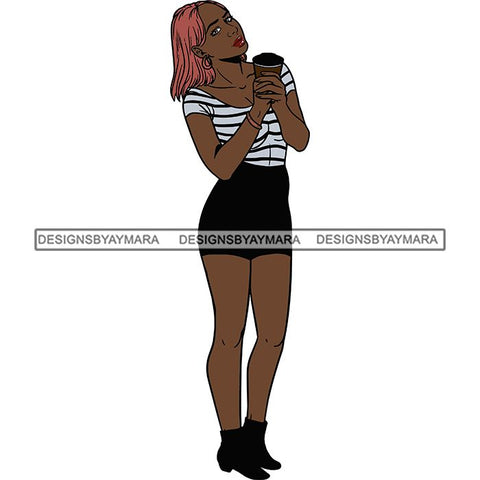 Melanin Love Chilling Eating Drinking SVG Files For Cutting and More!