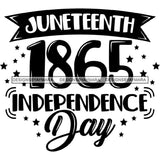 June 19 Juneteenth Emancipation Freedom Holiday African American History  SVG PNG JPG Vector Cutting Files