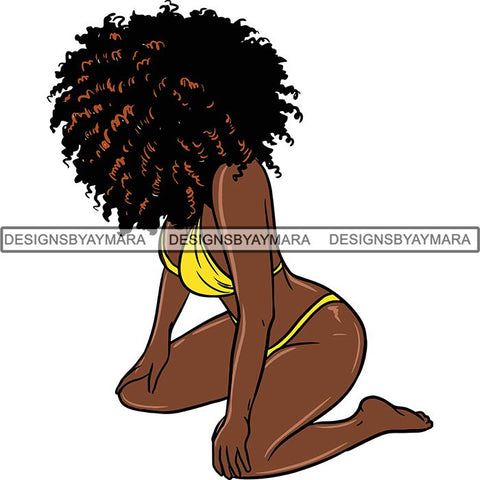 Afro Melanin Popping Nubian Queen SVG Cutting Files For Silhouette Cricut and More