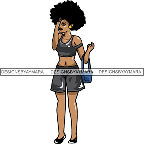 Afro Lola Boss Lady Quotes SVG Cutting Files For Silhouette Cricut and More