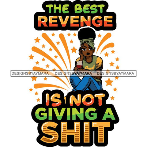 Afro Lola Drinking Wine Life Quotes .SVG Cutting Files For Silhouette and Cricut and More!