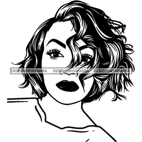 Afro Lady Black Goddess Melanin Dark Latina Morena SVG Files For Cutting and More!