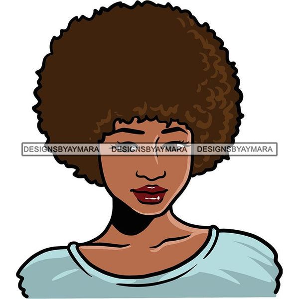 Afro African American Lady Woman Classy Nubian SVG Cutting Files