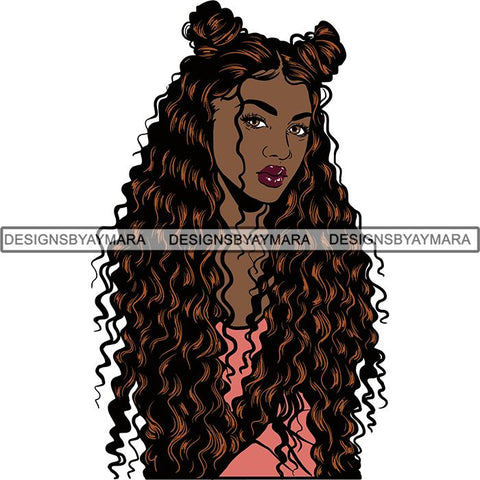 Afro Woman Nubian Melanin Popping Unique Design SVG Cutting Files For Silhouette Cricut and More