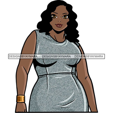 Attractive BBW Nubian Melanin Popping Beautiful African American Big Woman SVG Cutting Files