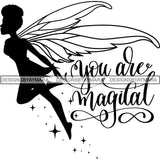Afro Fairy Fantasy Magic SVG Cut Files For Silhouette and Cricut