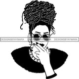 Afro Woman SVG Cut Files For Silhouette and Cricut