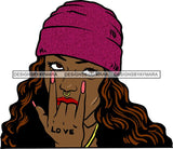 Ghetto Babe Street Girl Funky Girl Woman Face Urban Swag Hip Hop Girl .SVG Cutting Files For Silhouette Cricut and More!