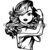 Afro Strong Classy Lola Flexing Believe in Yourself .SVG Cutting Files For Silhouette and Cricut and More!