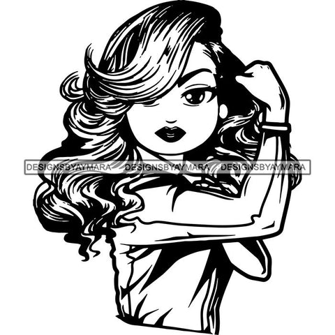 Afro Strong Classy Lola Flexing Believe in Yourself .SVG Cutting Files For Silhouette and Cricut and More!