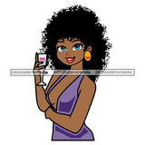 Afro Cute Lady Sassy Classy Melanin Sisi .SVG Cutting Files