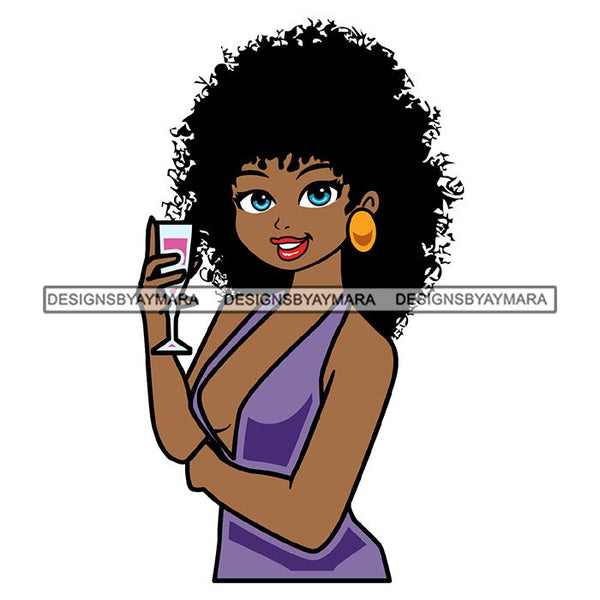 Afro Cute Lady Sassy Classy Melanin Sisi .SVG Cutting Files