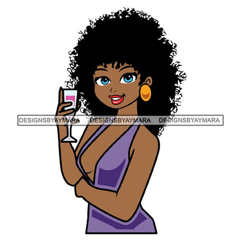 Afro Cute Lady Sassy Classy Melanin Sisi .SVG Cutting Files