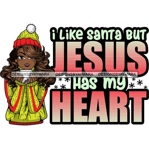Afro Lola Christmas Hot Coffee Winter Santa Quotes .SVG Cutting Files For Silhouette and Cricut and More!