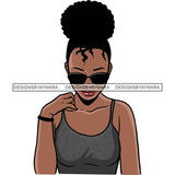 Afro African American Lady Woman Classy Nubian SVG Cutting Files