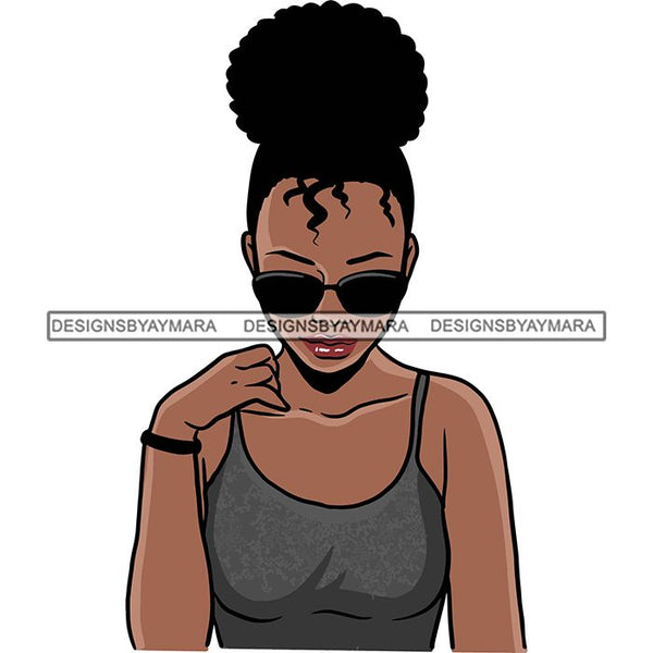 Afro African American Lady Woman Classy Nubian SVG Cutting Files