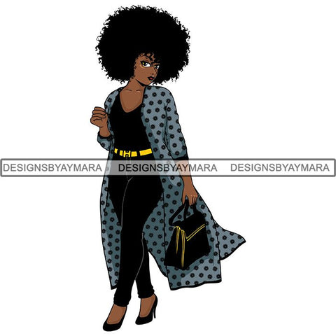 Afro Lola Boss Lady Quotes SVG Cutting Files For Silhouette Cricut and More