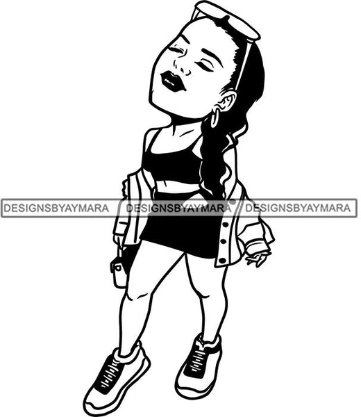 Fashion Girl Afro Woman Melanin Popping Ebony Queen .SVG Cutting Files