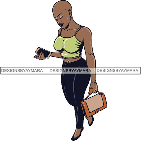 Melanin Bald Short Hairstyle Queen Goddess Nubian .SVG Cut Files For Silhouette and Cricut and Much More