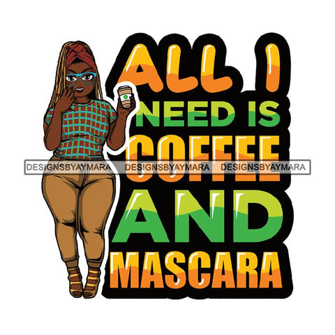 Lola Afro BBW Coffee Quotes .SVG Cutting Files For Silhouette and Cricut and More!