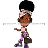 Cute Afro Lola Boss Lady Summer Fashion Dope Diva Glamour .SVG Cutting