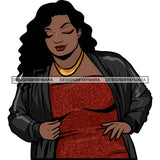 Attractive BBW Nubian Melanin Popping Beautiful African American Big Woman SVG Cutting Files