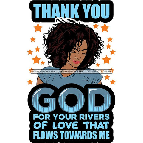 Afro Woman God Lord Life Quotes SVG Cutting Files For Silhouette and Cricut and More!