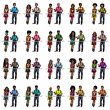 Bundle 20 Be My Valentine Lola and Nano Couple Loving True Love Boyfriend Girlfriend Flowers SVG Files For Cutting