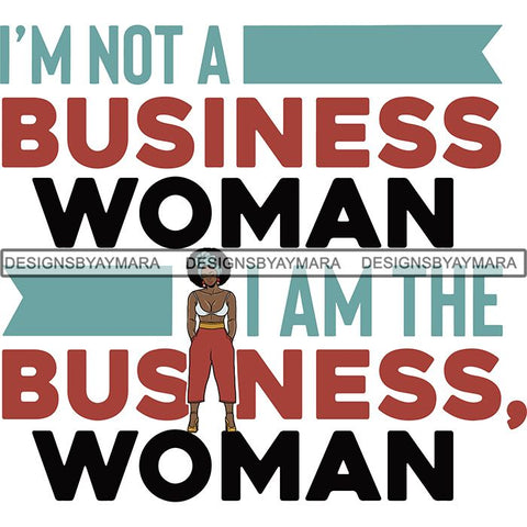 Boss Lady Afro Melanin Successful Black Woman Quotes SVG Cutting Files For Silhouette Cricut and More