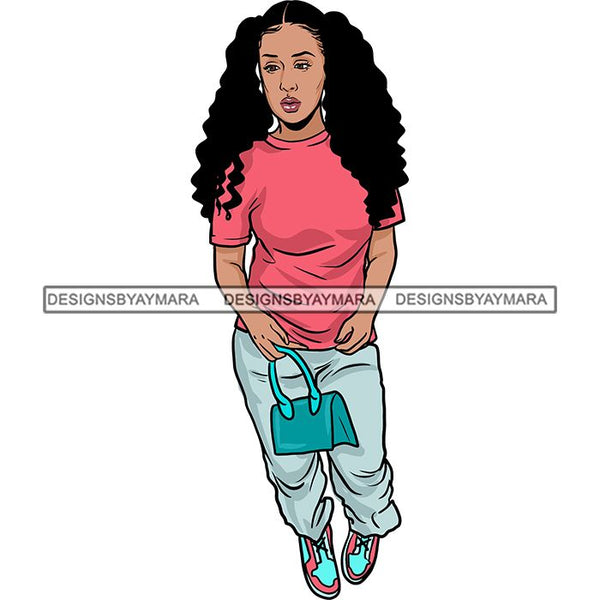 Pretty Woman Summer Fashion Dope Outfits Boss Lady Glamour New Trending .SVG Cut Files