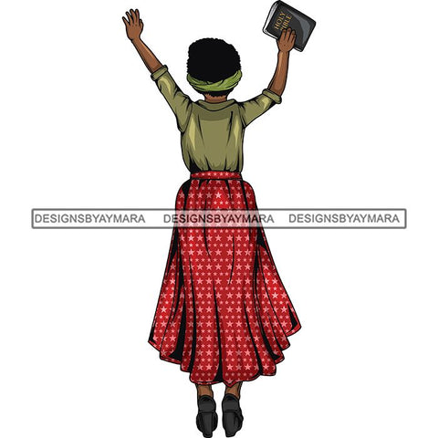 Afro Lola Praying Begging Asking God Lord Faith Strength .SVG Vector Clipart Cutting Files For Silhouette Cricut and More!