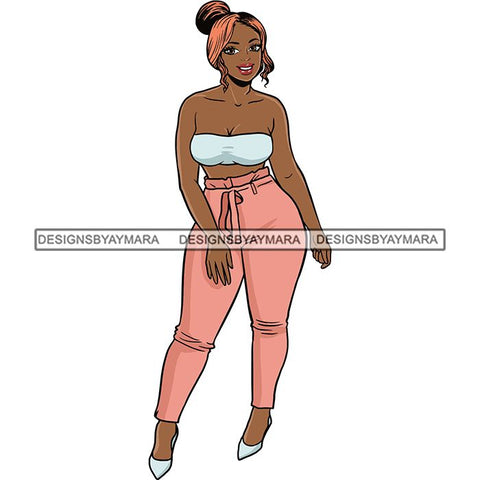 Afro Thick Thigh Big Eyes Woman Sassy Exotic Curvy Goddess .SVG Cutting Files For Silhouette and Cricut and More!