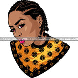 Afro Latin Woman SVG Curly Hairstyle Cutting Files For Silhouette Cricut and More