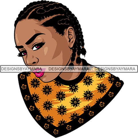 Afro Latin Woman SVG Curly Hairstyle Cutting Files For Silhouette Cricut and More