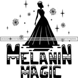 Black Queen Nubian Melanin Quotes .SVG Files For Silhouette and Cricut