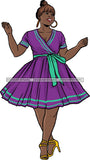 Afro Beautiful Woman Fashion Female Girl Model Dress Goddess Diva Classy Lady .SVG Cut Files For Silhouette Cricut and More!