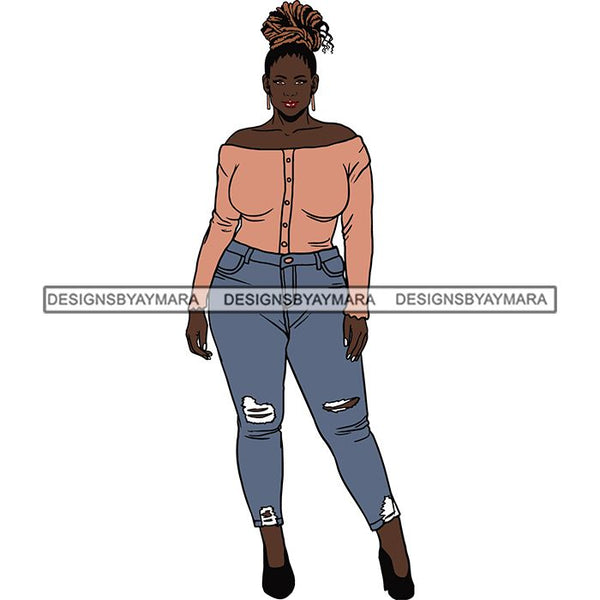 BBW Thick Thigh Woman Sassy Exotic Curvy Big Bone Goddess .SVG Cutting Files For Silhouette and Cricut and More!