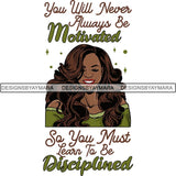 Afro Independent Successful Woman SVG Cutting Files For Silhouette Cricut and More