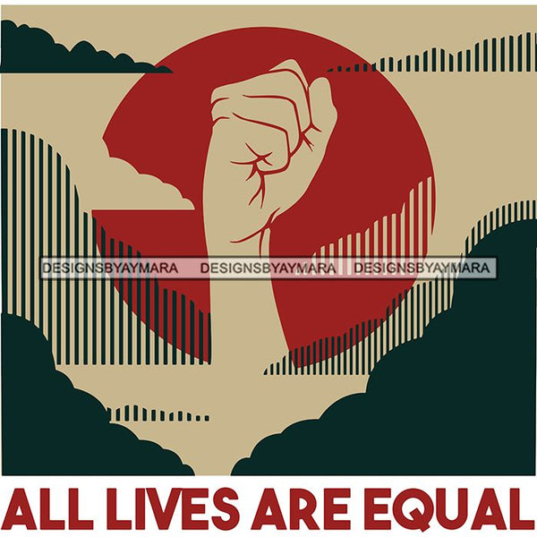 Black Lives Matter Humanity Social Protest Justice Black-Owned Businesses SVG PNG JPG Vector Cutting Files