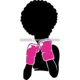 Strong Afro Woman SVG Cancer Survivor Cutting Files For Silhouette Cricut and More