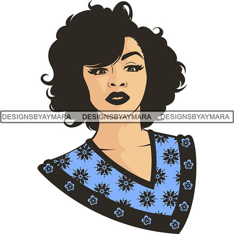 Afro Melanin Popping Dark Latina SVG Cutting Files For Silhouette Cricut and More