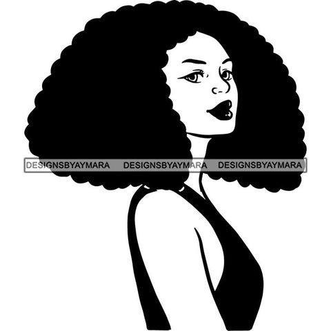 Afro African American Lady Woman Classy Nubian SVG Cutting Files