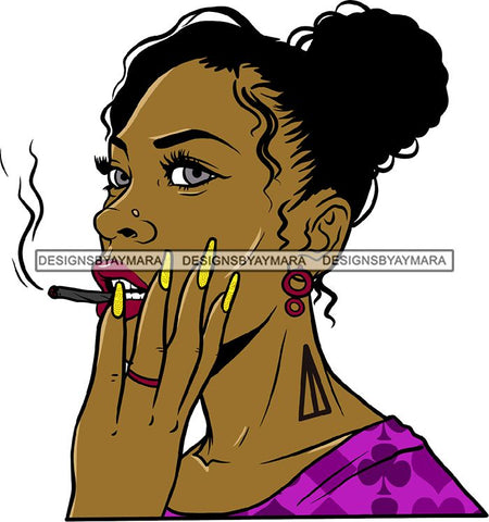 Ghetto Babe Street Girl Funky Girl Woman Face Urban Swag Hip Hop Girl .SVG Cutting Files For Silhouette Cricut and More!