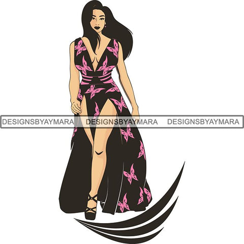 Afro Melanin Popping Dark Latina SVG Cutting Files For Silhouette Cricut and More