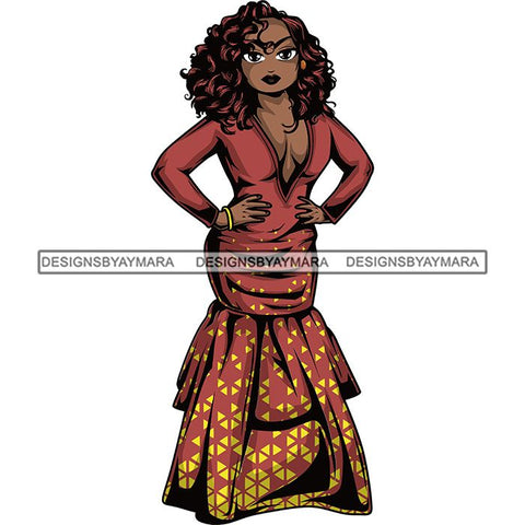 Afro Lola Boss Fashion Diva Glamour .SVG Cutting Files For Silhouette and Cricut and More!